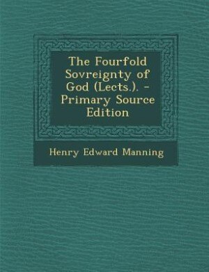 Front cover_The Fourfold Sovreignty of God (Lects.). - Primary Source Edition