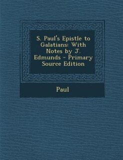 Front cover_S. Paul's Epistle to Galatians