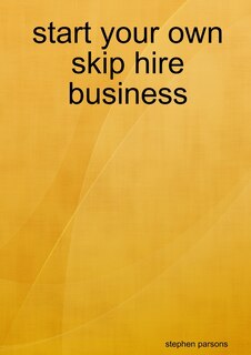 Front cover_start your own skip hire business