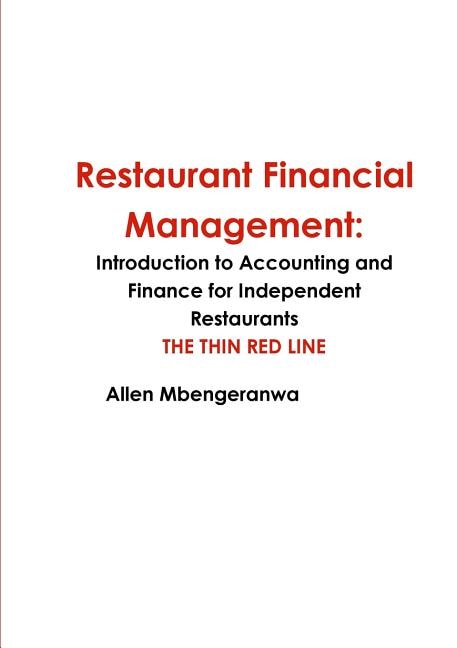 Front cover_Restaurant Financial Management