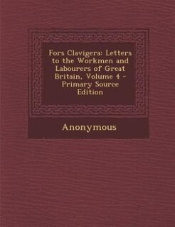 Front cover_Fors Clavigera