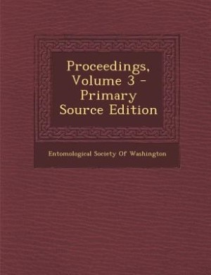 Couverture_Proceedings, Volume 3 - Primary Source Edition
