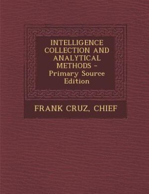 Couverture_INTELLIGENCE COLLECTION AND ANALYTICAL METHODS