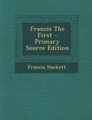 Couverture_Francis The First