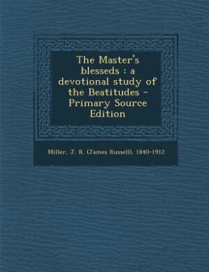 Front cover_The Master's blesseds