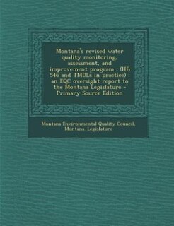 Front cover_Montana's revised water quality monitoring, assessment, and improvement program