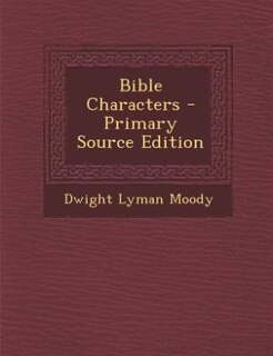 Front cover_Bible Characters - Primary Source Edition