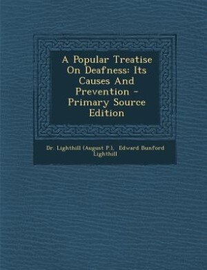 Front cover_A Popular Treatise On Deafness