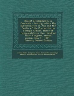 Front cover_Recent developments in Cambodia