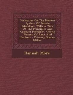 Couverture_Strictures On The Modern System Of Female Education