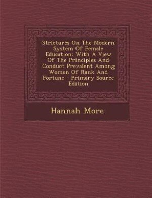 Couverture_Strictures On The Modern System Of Female Education