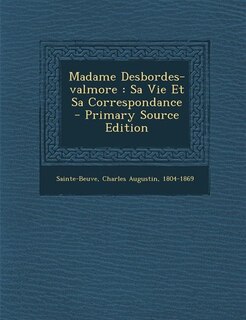 Front cover_Madame Desbordes-valmore
