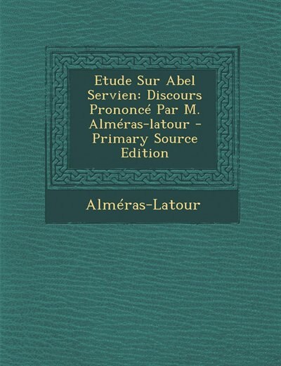 Front cover_Etude Sur Abel Servien