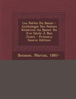 Front cover_Les Poètes Du Baiser