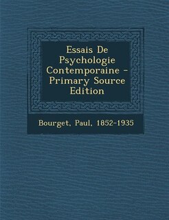 Couverture_Essais De Psychologie Contemporaine - Primary Source Edition