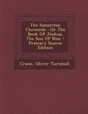 Front cover_The Samaritan Chronicle