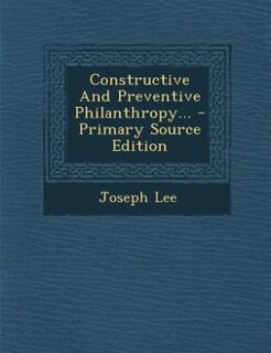 Couverture_Constructive And Preventive Philanthropy...