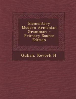 Front cover_Elementary Modern Armenian Grammar; - Primary Source Edition