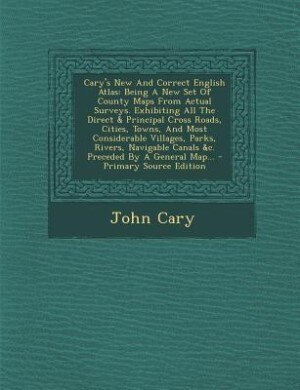Front cover_Cary's New And Correct English Atlas