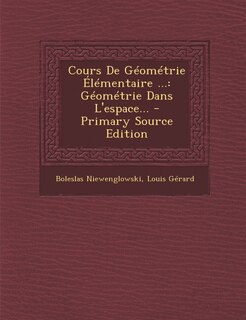 Front cover_Cours De Géométrie Élémentaire ...