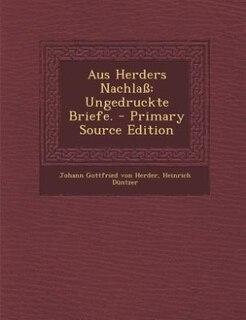 Couverture_Aus Herders Nachlaß
