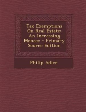 Couverture_Tax Exemptions On Real Estate