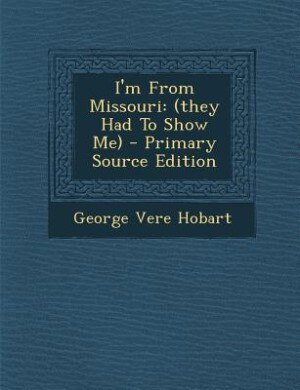 Couverture_I'm From Missouri