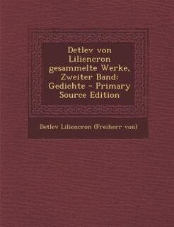 Couverture_Detlev von Liliencron gesammelte Werke, Zweiter Band