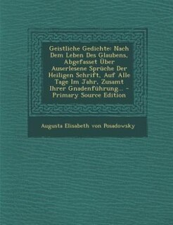 Couverture_Geistliche Gedichte