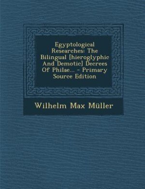 Front cover_Egyptological Researches