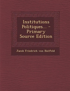 Couverture_Institutions Politiques... - Primary Source Edition