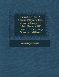 Couverture_Franklin As A Chess Player