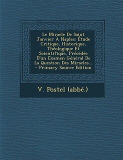 Front cover_Le Miracle De Saint Janvier À Naples