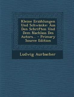 Front cover_Kleine Erzahlungen Und Schwanke