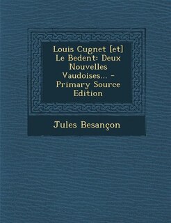 Front cover_Louis Cugnet [et] Le Bedent