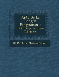 Couverture_Arte De La Lengua Pangasinan