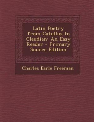 Couverture_Latin Poetry from Catullus to Claudian