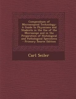 Front cover_Compendium of Microscopical Technology