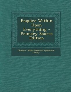 Front cover_Enquire Within Upon Everything