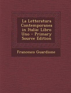 Front cover_La Letteratura Contemporanea in Italia