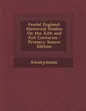 Couverture_Feudal England