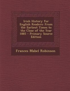 Couverture_Irish History for English Readers