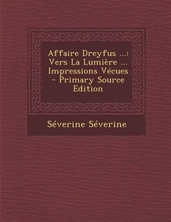 Front cover_Affaire Dreyfus ...