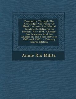 Couverture_Prosperity Through The Knowledge And Power Of Mind