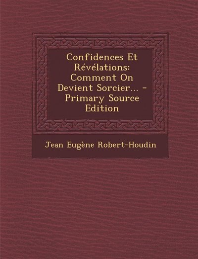 Front cover_Confidences Et Révélations
