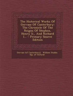 Couverture_The Historical Works Of Gervase Of Canterbury