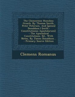 Couverture_The Clementine Homilies