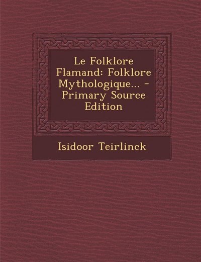 Couverture_Le Folklore Flamand
