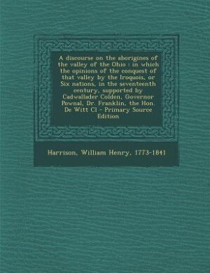 Couverture_A discourse on the aborigines of the valley of the Ohio