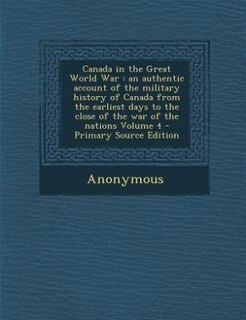 Front cover_Canada in the Great World War